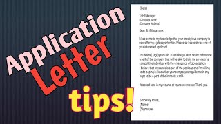 How to write job Application Letter for Production WorkerOperatorWriting Tips [upl. by Quigley]