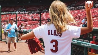 Throwing the First Pitch  Karlie Kloss [upl. by Noremmac]