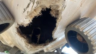 I put a hole in my boat  Fibreglass Repair [upl. by Teague]