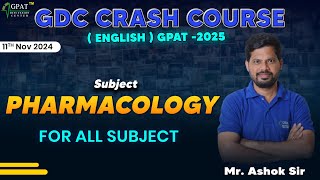 GPAT 2025 CRASH COURSE  PHARMACOLOGY  GET READY TO ACE GPAT 2025 EXAMINATIONS gpat2025 [upl. by Swamy]