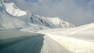 Крестовый перевал в Грузии зимой Georgia  Cross pass in winter [upl. by Remark]