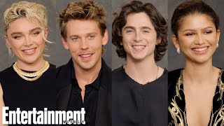 Timothée Chalamet Zendaya Austin Butler amp Florence Pugh on Dune Part 2  Entertainment Weekly [upl. by Nwad]