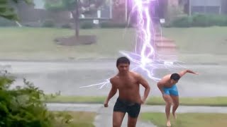 Scary Lightning Strikes Caught on Camera [upl. by Leiuqeze]