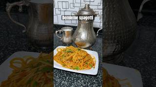 Demleme spagetti food makarna makarnatarifi demlemespagetti demlememakarna cooking recipe [upl. by Anoel]