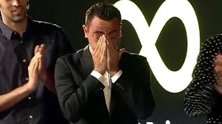 Xavi cries in Iniesta’s speech  Emotional [upl. by Anastas]