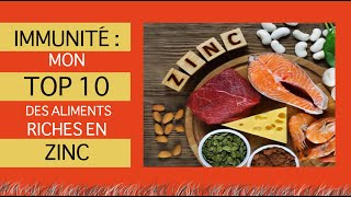 Immunité  mon TOP 10 des aliments riches en ZINC [upl. by Atis]