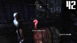 Catwoman Amusement Mile Riddler Trophies  Batman Arkham City Walkthrough  Part 42 [upl. by Shirah162]