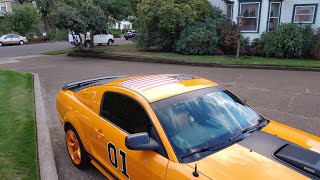 Dukes of Hazard Mustang Saleen Parnelli Jones Mach 1 Orange Label Union Fort Sumpter Flag [upl. by Adnarom432]