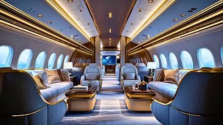 Inside the Most Luxurious Private Jet Interiors of 2024 [upl. by Carlynn]