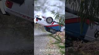 Rally Car Rolls Over Like Its In Slowmotion 🚗💥 rallycrash [upl. by Llenyar]