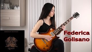 Bohemian Rhapsody  Queen  Solo Guitar Federica Golisano [upl. by Helgeson]