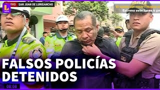 Siete falsos policías fueron detenidos quotTodos tienen un rosario de antecedentes policialesquot [upl. by Osmen]