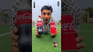 Bottle coke vs can coke drop test🤯🤯 cocacola experiment shorts newcoke viral [upl. by Richmound]