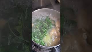 Dinner today tinolang manok with sayote Damon ng silihelen travellers vlog [upl. by Warrick743]