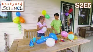 Backyard Science  S2E5  Spinning dizzy balloons [upl. by Anihpesoj]