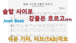 오픈 솔밭 사이로 강물은 흐르고  Joan Baez 기초 [upl. by Allesor]