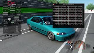 Most realistic tuning car  App on assetto corsa  Honda Civic  Hondata  Tuneo realistico [upl. by Aitenev]