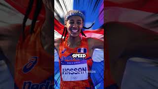 Sifan Hassans Historic Marathon Victory  Olympic Record at Paris 2024  Triple Medal Triumph [upl. by Barret]