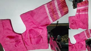 Blouse Cutting and Stitching  Double Katori blouse  Blouse Cutting and Stitching full tutorial [upl. by Thetisa]