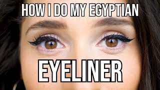 HOW I DO MY EGYPTIAN EYELINER [upl. by Gaylord580]