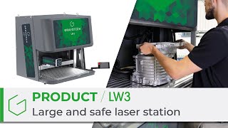 LW3 Laser station our safe amp large laser engraver for industry [upl. by Richella714]