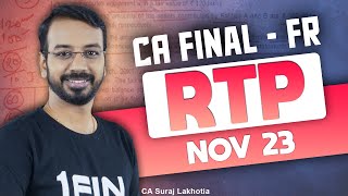 CA Final  FR RTP  Nov23  Suraj Lakhotia [upl. by Assira584]