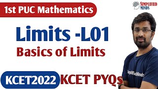 1st PUC Mathematics  Limits and Derivatives L01 KCET2022 [upl. by Meekahs]