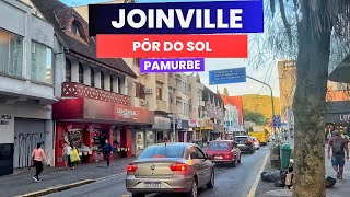 4K Pôr do Sol em JoinvilleSC Caminhada de Outono Sunset Walking Tour [upl. by Pitchford]