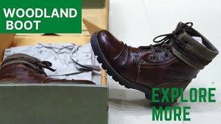 WOODLAND HIGH NECK BOOT WOODLAND LEATHER BOOTS  WOODLAND SHOES BD915110  WOODLAND SHOES UNBOXING [upl. by Aikemahs503]