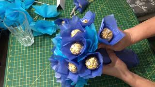 How to Make Ferrero Rocher Chocolate Bouquet [upl. by Hudson]