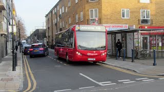 Electric Buses On London Bus Route 339 Leytonstone  Shadwell [upl. by Alexi985]