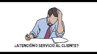 ¿Atención o servicio al cliente [upl. by Aihsatsan]