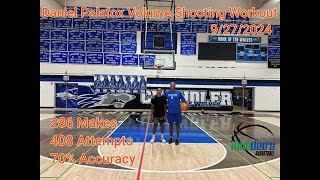 Daniel Palafox Volume Shooting Workout 286 Makes 408 Attempts 70 Accuracy 9272024 [upl. by Ojoj]