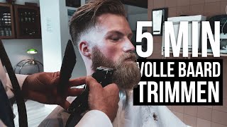 Volle baard trimmen in 5 minuten  Handige tips voor thuis  Tino [upl. by Harriot]