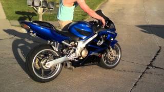 2006 Honda CBR600 F4i exhaust [upl. by Yrrek]