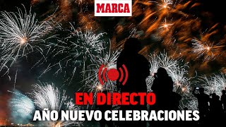 Celebraciones de FIN DE AÑO en todo el mundo I Campanadas Luces láser y fuegos artificiales [upl. by Katrine]