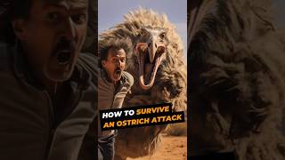 How to Survive an Ostrich Attack ostrich attack survival survivalskills howtosurvive birds [upl. by Krispin]