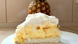 Creamy Pineapple Coconut Cake [upl. by Eelyab]