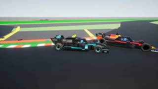 Max Verstappen amp Lewis Hamilton Monza crash  Brick Rigs reanactment [upl. by Chavaree644]