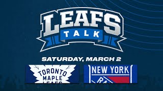 Maple Leafs vs Rangers LIVE Post Game Reaction  Leafs Talk [upl. by Sacksen]