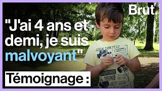 Malvoyant et âgé de 4 ans Joachim apprend à vivre avec son handicap [upl. by Chapen539]