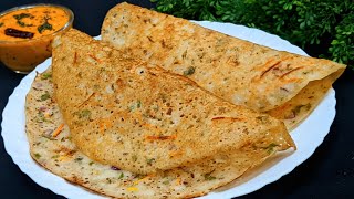 जब जोरो की भूख लगे तो बनाये 5 मिनट में सूजी का कुरकुरा और टेस्टी डोसा  Instant Dosa Recipe [upl. by Ragse]