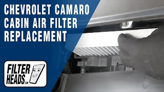 How to Replace Cabin Air Filter 2017 Chevrolet Camaro  AQ1223C [upl. by Auhsej]