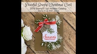 Stampin Up Puff Paint Tutorial Christmas Card [upl. by Gatian189]