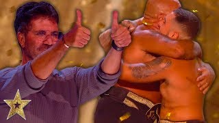 ICONIC Dancers Get Simon Cowells GOLDEN BUZZER On BGT The Champions 2019  Got Talent Global [upl. by Aden594]