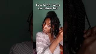 How to do Twists on natural hair  Twist hairstyles for black hair  Twists on naturalhair Type4 [upl. by Divan]