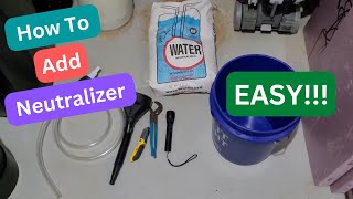 How to Add Calcite Acid Neutralizer to Your Water Softener System [upl. by Ellirehs]