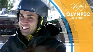 Pita Taufatofua First Attempt at CrossCountry Skiing [upl. by Aylward298]