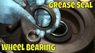 How to Install a Wheel Seal and Grease a Wheel Bearing [upl. by Oira906]