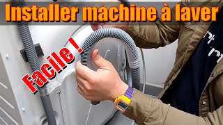 Installer une machine à laver  raccordements et installation de A à Z [upl. by Clarke]